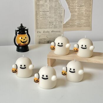 Trick Or Treat Halloween Ghosty Candle, 2 of 6