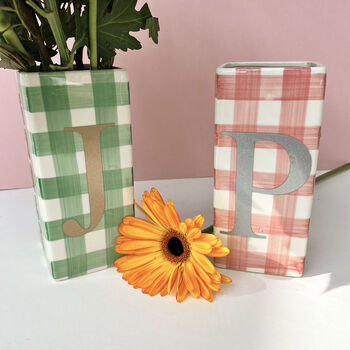 Personalised Initial Vase And Plant Pot, 7 of 9