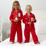 Personalised Family Christmas Red Pyjamas, thumbnail 8 of 10