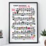 75th Birthday Personalised Print The Road To 75, thumbnail 1 of 10