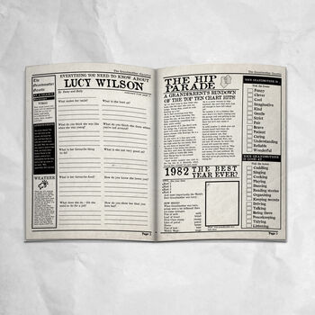 'The Grandmother Gazette' Personalised Newspaper, 3 of 8