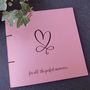 Personalised Heart Engraved Leather Scrapbook Album, thumbnail 3 of 11