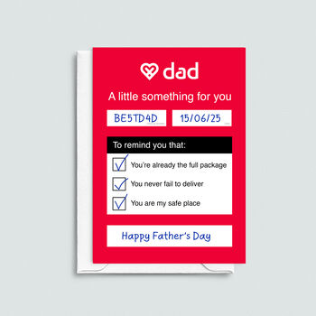 Delivery Themed Father's Day Card, 3 of 3