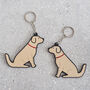 Golden Retriever Key Ring Personalisation Available, thumbnail 4 of 4