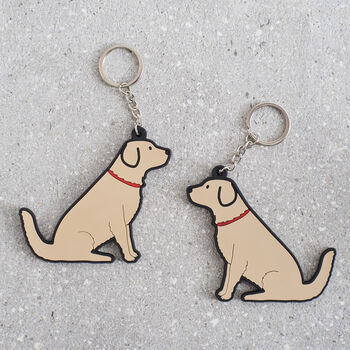 Golden Retriever Key Ring Personalisation Available, 4 of 4