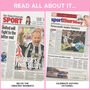 Newcastle Personalised Football Telegraph Book, thumbnail 9 of 12