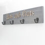 Personalised Coat Rack With Hooks, thumbnail 3 of 5