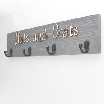 Personalised Coat Rack With Hooks, 3 of 5