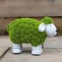 Sheep Garden Ornament Large Moss Stone Grass Effect, thumbnail 5 of 8