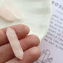 Rose Quartz Crystal Point For Love And Compassion, thumbnail 1 of 2