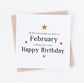 Personalised Birth Month Birthday Card, 2 of 3