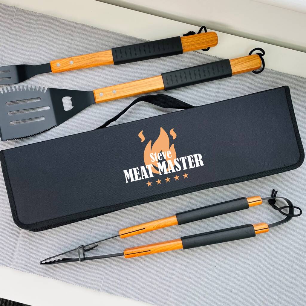 Personalised Meat Master Barbecue Tool Set, 1 of 3