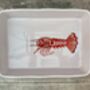 Lobster Patterned Rectangular Baking Dish, 30cm, thumbnail 2 of 4