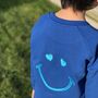 'Love' Embroidered Children's Organic Sweatshirt, thumbnail 1 of 7