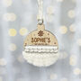 Macrame Baby's First Christmas Decoration, thumbnail 4 of 5