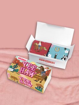 United Oddsocks Yee Haw Girls Gift Box Set, 3 of 5