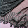 Diamond Pattern Cotton Throw Blanket, Sustainable Gift, thumbnail 7 of 7
