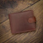 Personalised Luxury Brown And Black Leather Wallet Rfid, thumbnail 1 of 9