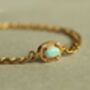 Antique Gold Vermeil Turquoise Opal Bracelet, thumbnail 1 of 5