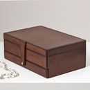 leather jewellery box by life of riley | notonthehighstreet.com