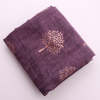 Personalised Gift Box Scarf With Mulberry Tree Design, 5 of 11