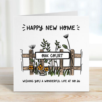 Personalised New Home Moving House Card, 2 of 2