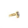 Sustainable 18 K Gold Vermeil Dalmatian Jasper Ring, thumbnail 5 of 6