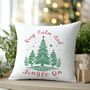 “Keep Calm And Jingle On” Christmas Cushion, thumbnail 1 of 3