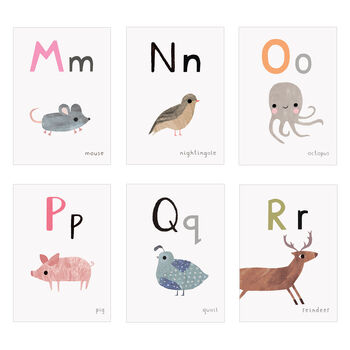Personalised Animal Alphabet Flash Cards, 8 of 9