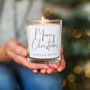 Merry Christmas Personalised Candle, thumbnail 3 of 4