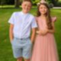 Helena In Dusty Rose ~ Luxurious Flower Girl Or Party Dress, thumbnail 2 of 6