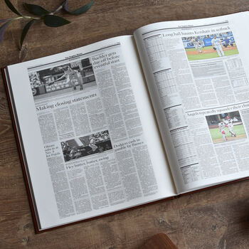 San Francisco Giants Personalised Gift Newspaper Book, 9 of 11