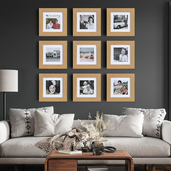 Square Wooden Effect Frame Gallery Wall Collection, 2 of 4