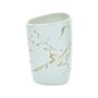 Five Pieces White And Gold Marble Bath Accessory Set, thumbnail 6 of 8