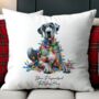 Personalised Great Dane In Christmas Lights, thumbnail 2 of 10