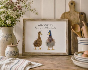 Personalised Home Sign Ducks, 3 of 5