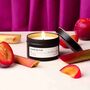 Rhubarb And Plum Scented Candle | Fruity Scent | Gift For Grandma, thumbnail 2 of 2