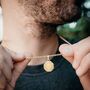 Gold Plated Octagon Steel Pendant Necklace For Men, Mens Necklace, thumbnail 12 of 12