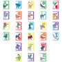 A To Z Letter Alphabet Dinosaurs Cards Plus Badge, thumbnail 5 of 9
