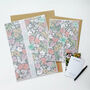 Retro Florals Giclee Wall Print, thumbnail 6 of 7