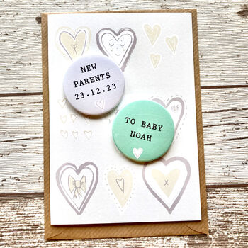 New Parents Mini Magnets Card, 5 of 6