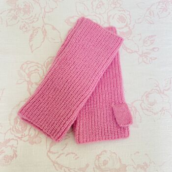 Eco Friendly Pink Wrist Warmers, 2 of 4