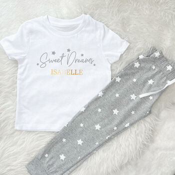 Sweet Dreams Personalised Kids Star Pyjamas, 3 of 3