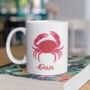 Crab Personalised Gift Mug, thumbnail 2 of 4