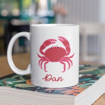 Crab Personalised Gift Mug, 2 of 4