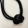 Fair Trade Handmade Glass Bead Knot Tube Necklace 55cm, thumbnail 6 of 12