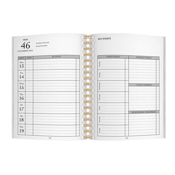 Personalised Flamingo Combined Diary And Notebook, 7 of 11
