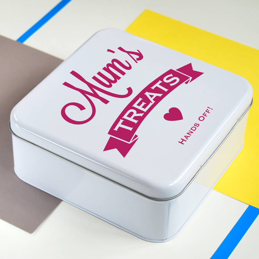 Personalised Square Sweets Tin By Delightful Living