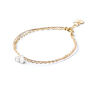 April Quartz Gold And Silk Birthstone Bracelet, thumbnail 2 of 6