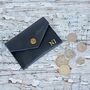 Personalised Black Buffalo Leather Coin Pouch, thumbnail 4 of 10